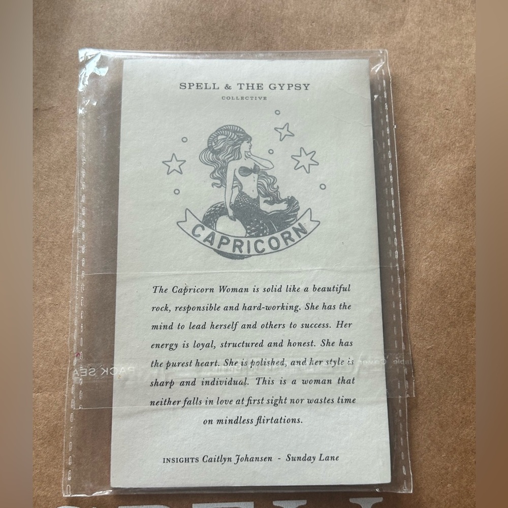 NWT - Spell & The Gypsy Collective Capricorn Zodiac Necklace Charm - Picture 3 of 5